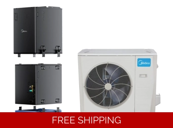 Midea 24K-Btu 18.7 SEER2 Mini Split Central H-Heat Pump (-22°F) E-Star: 12 EER/10 HSPF (R454B)